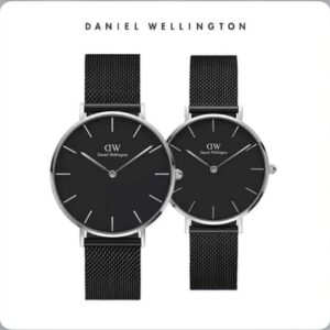 Daniel Wellington PETITE Black & Silver - Black Colour Watches | Buy Online at Best Price