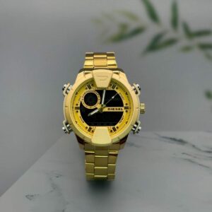 Diesel Digital bar Golden - Branded First Copy Watches | Buy Online at Best Price