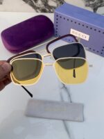Gucci 3 in 1 Sunglass Silver Frame