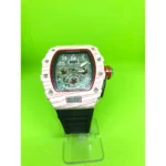 Richard Mille Chronograph Black Strap Wooden Design Case Multi Color Dial Men’s Watch For Man Date Gift Watch RM50-99 - Buy Online | Brandfasion