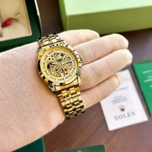 Classy Rolex Auto Gold-TT Gold Watch (APS97) - Accessories | Buy Online at Best Price