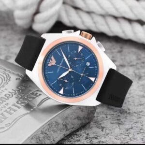 Mens Emporio Armani Watch Silicon Belt Gents (SG321)