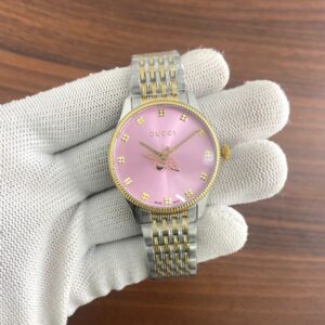 Gucci Watch G-Timeless 36mm Slim Bee Two Tone Watch