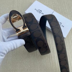 COACH Premium Auto Lock Belt with Brand Box (35mm, Size 28 to 46)