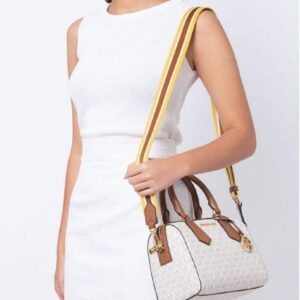 Michael Kors MK Boston Sling Hand Bag White