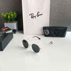 Classy Rayban Gold Black Sunglasses