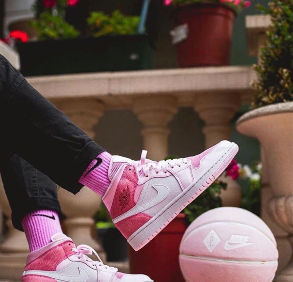 Air Jordan Retro 1 Digital Pink – Premium Suede Leather for Girls