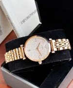 Armani Rose Gold Full Diamond Watch - Accessories | Buy Online at Best Price