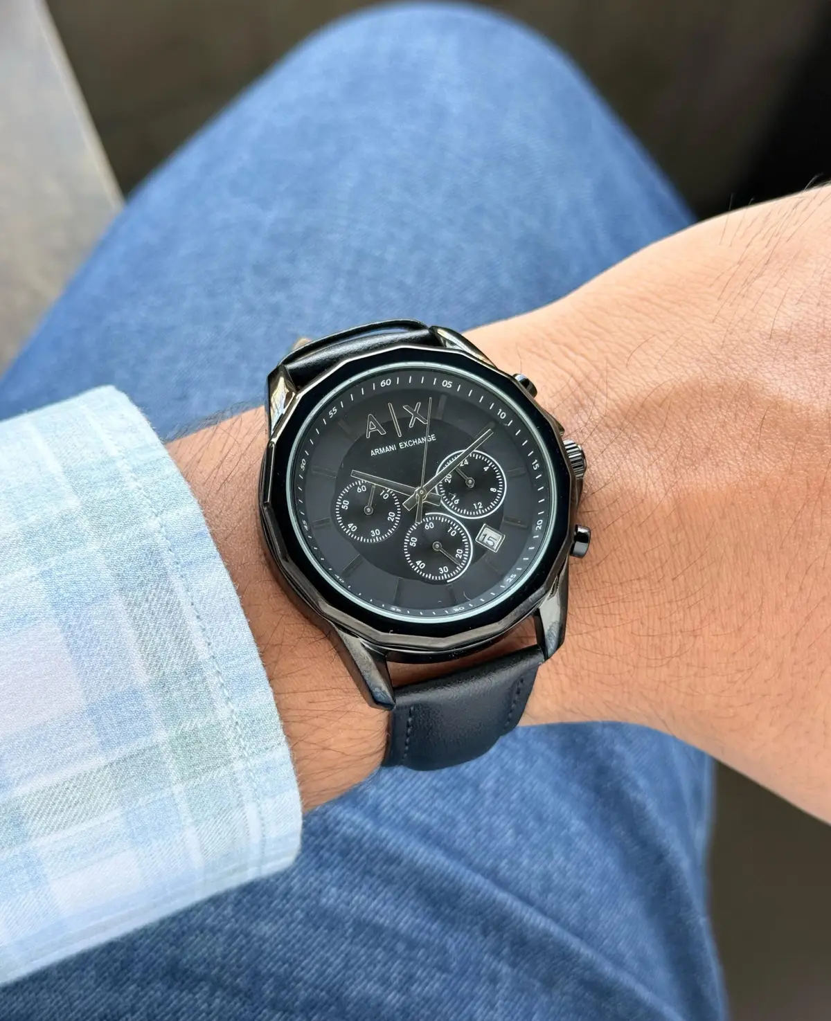 Armani Spencer Black Chronograph