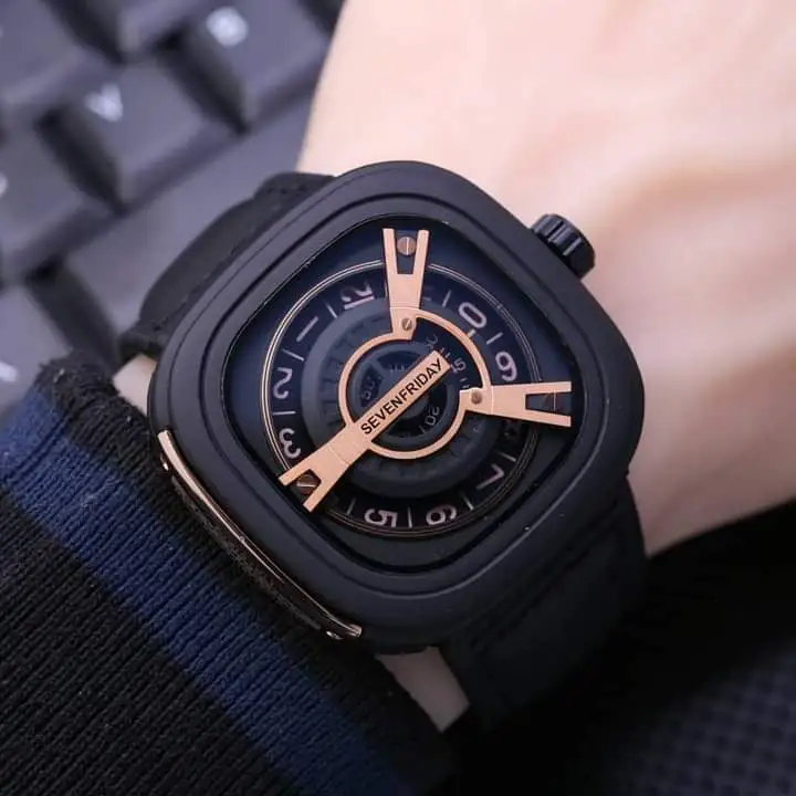 Seven Friday Men’s Watch for Men Black Square Dial – Best Gift Sevenfriday SF-BLCK894