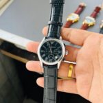 Emporio Armani Watch | Black Leather Strap - Accessories | Buy Online at Best Price