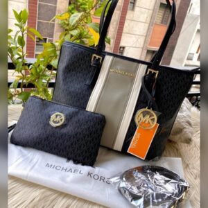 Michael Kors Signature Tote Combo Latest Edition Black