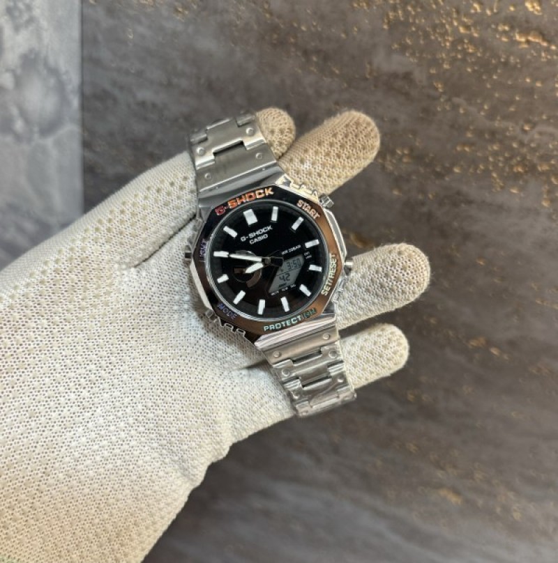 First Copy G-Shock Silver Rainbow 44mm