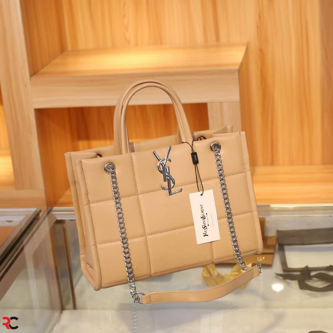 Versace Jeans Couture Premium Patent Leather Khaki Bag