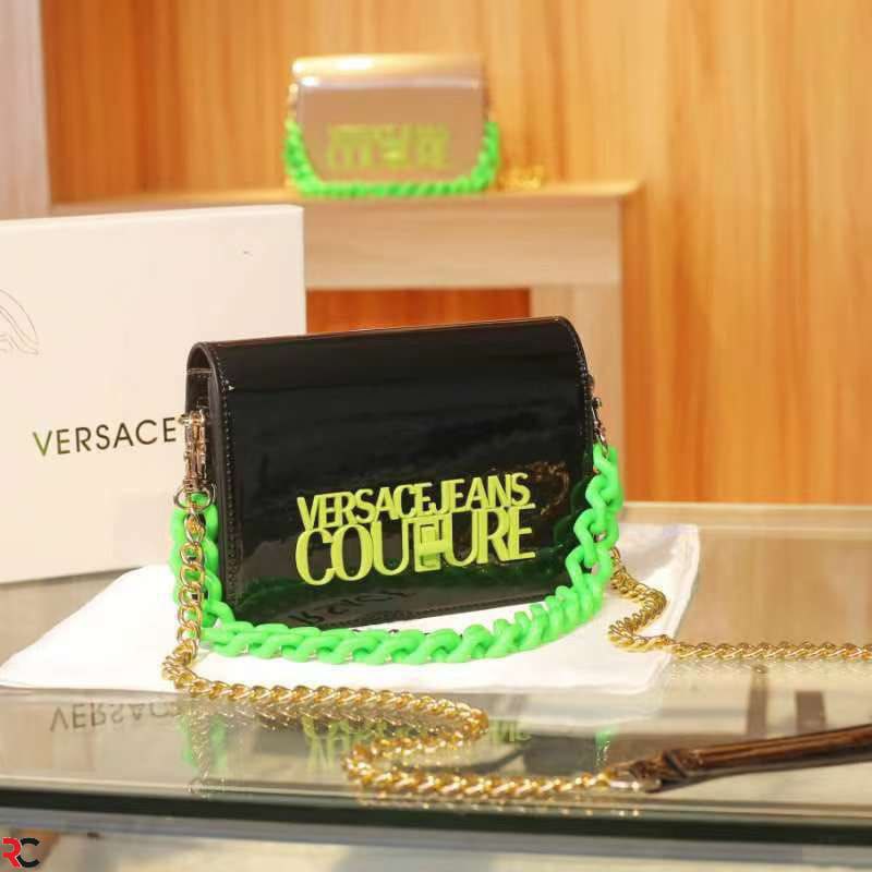 Versace Jeans Couture Series Premium High-Quality Genuine Patent Leather Bag