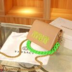 Versace Jeans Couture Premium Patent Leather Brown Bag for Women - Accessories | Buy Online at Best Price