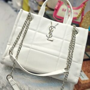 Versace Jeans Couture Premium High-Quality Genuine Patent Leather Bag in White