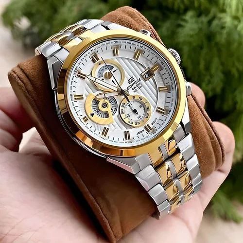 Edifice Casio EFR556 Black & Gold Chronograph Men’s Watch