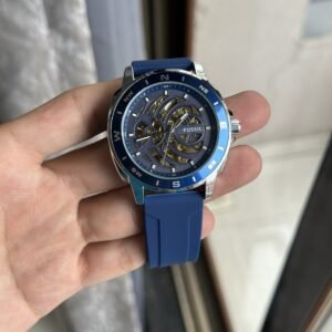 Fossil Skeleton Automatic First Copy Watch – Blue Strap