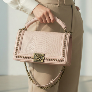 Chanel Leboy Croco Premium Quality Pink Handbag - Accessories | Buy Online at Best Price