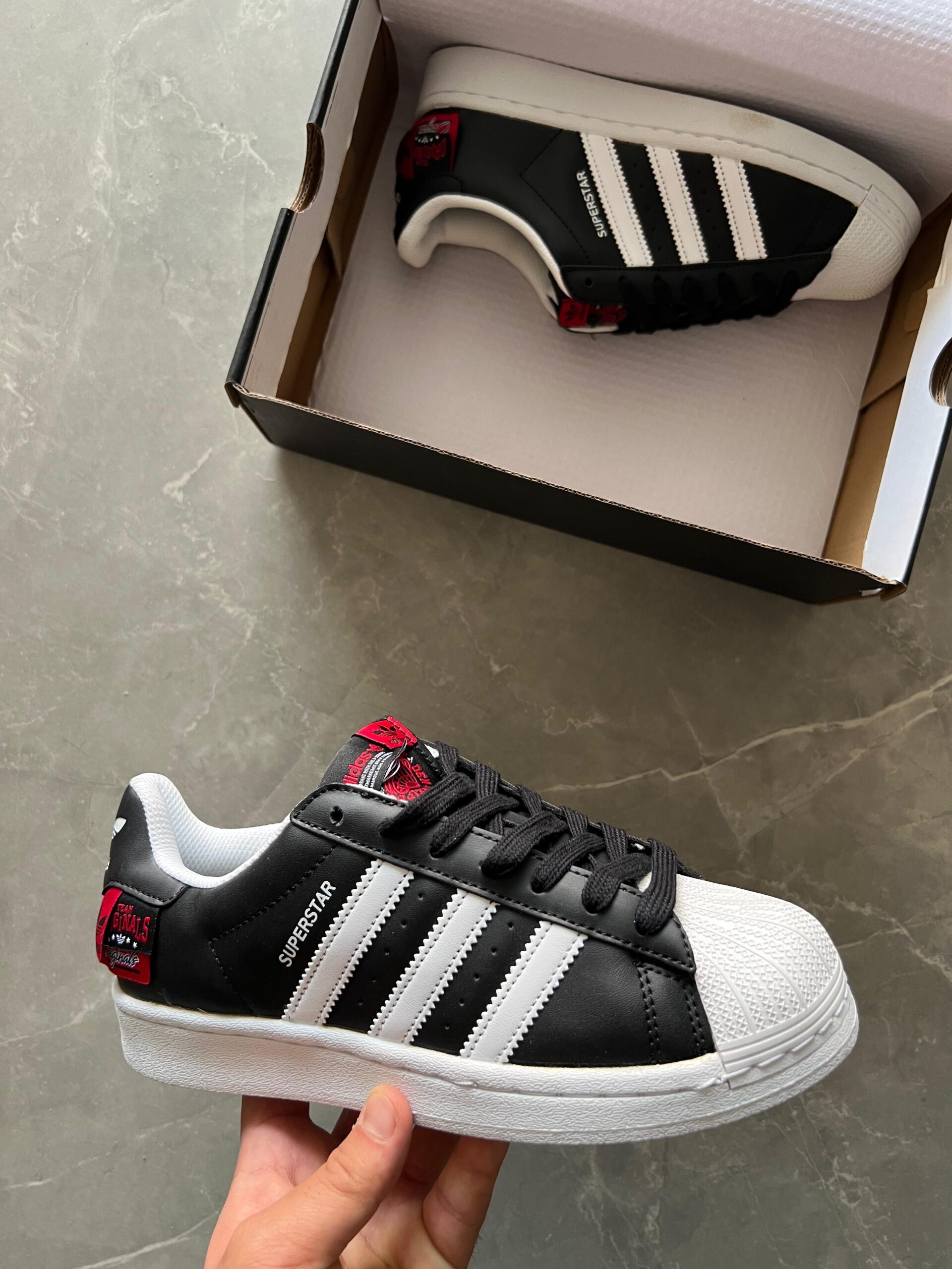 Branded Adidas First Copy Superstar Shoes (Black)