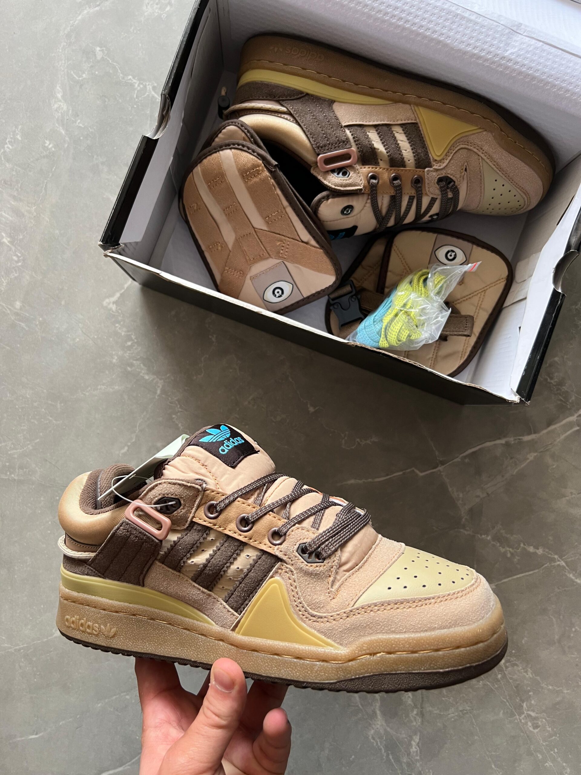 Branded Adidas Bad Bunny Brown 1st Copy Shoes (Girls)