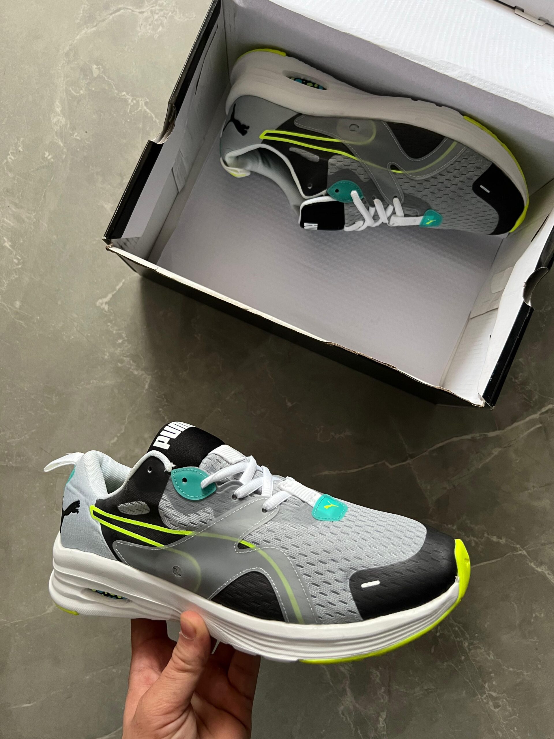 Branded Puma Hybrid Fuego First Copy Shoes (Grey)