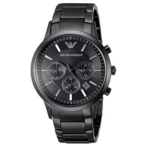 EMPORIO ARMANI Emporio Armani Chronograph Black Stainless Steel Watch Men AR2453
