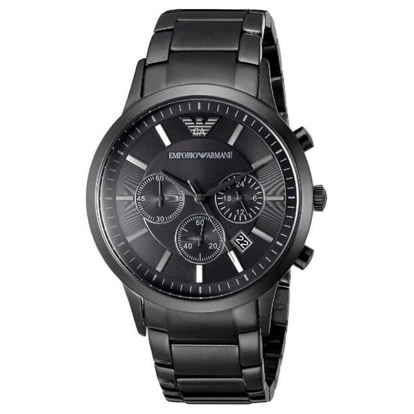 EMPORIO ARMANI Emporio Armani Chronograph Black Stainless Steel Watch Men AR2453