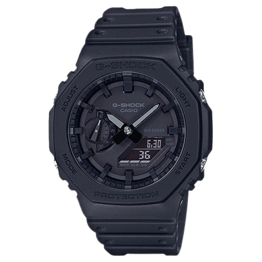 Casio G-Shock Analog Digital Black Color Belt Men’s Watch For Man With Black Dial Gift Watch GA2100-1A1