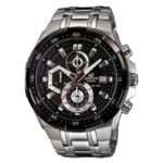 Casio Edifice Chronograph Black Dial Silver Strap Men’s Watch EFR 539D 1AVUDF - Accessories | Buy Online at Best Price