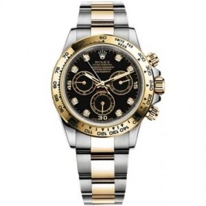 Trendy Rolex Chronograph automatic gold silver men’s watch