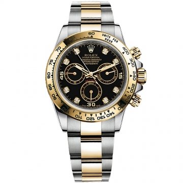 Trendy Rolex Chronograph automatic gold silver men’s watch