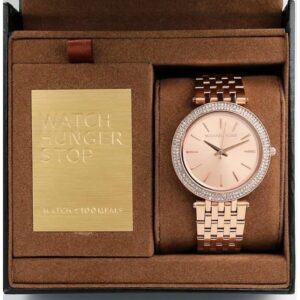 Michael Kors Darci Rose Gold Diamond Case Women’s Watch for Girl or Woman Rose Gold Dial MK3192