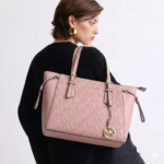 Michael Kors Pink Embossed Monogram Tote Bag - Accessories | Buy Online at Best Price