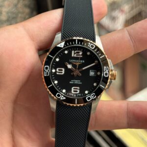 Longines HydroConquest Black Silicone Strap