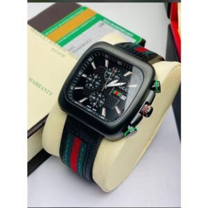 Luxurious Men’s Gucci Watch Black Leather Edition (SG226)