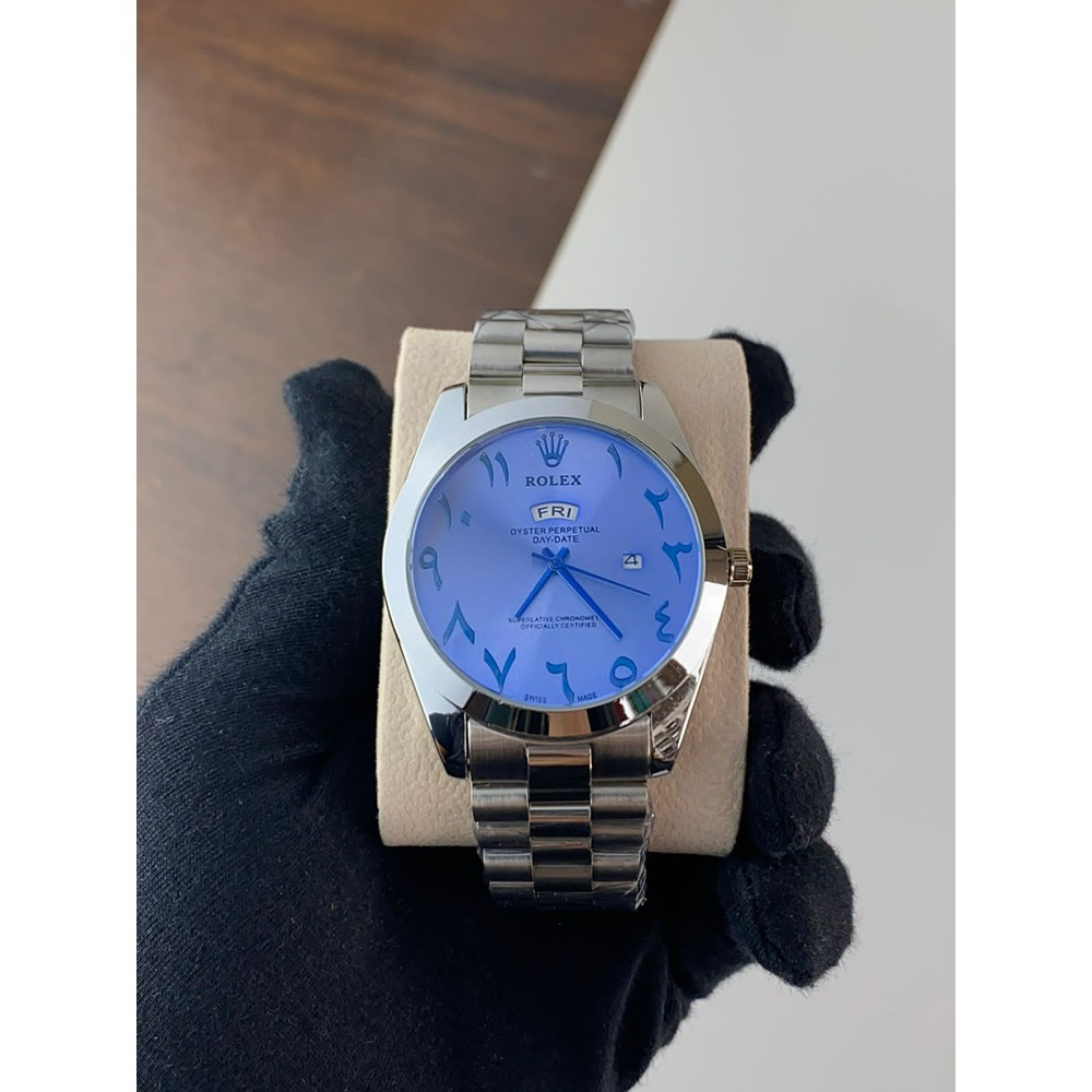 Trending Men Rolex Watch, Stainless Steel Arabic Watch (KDB-229367)