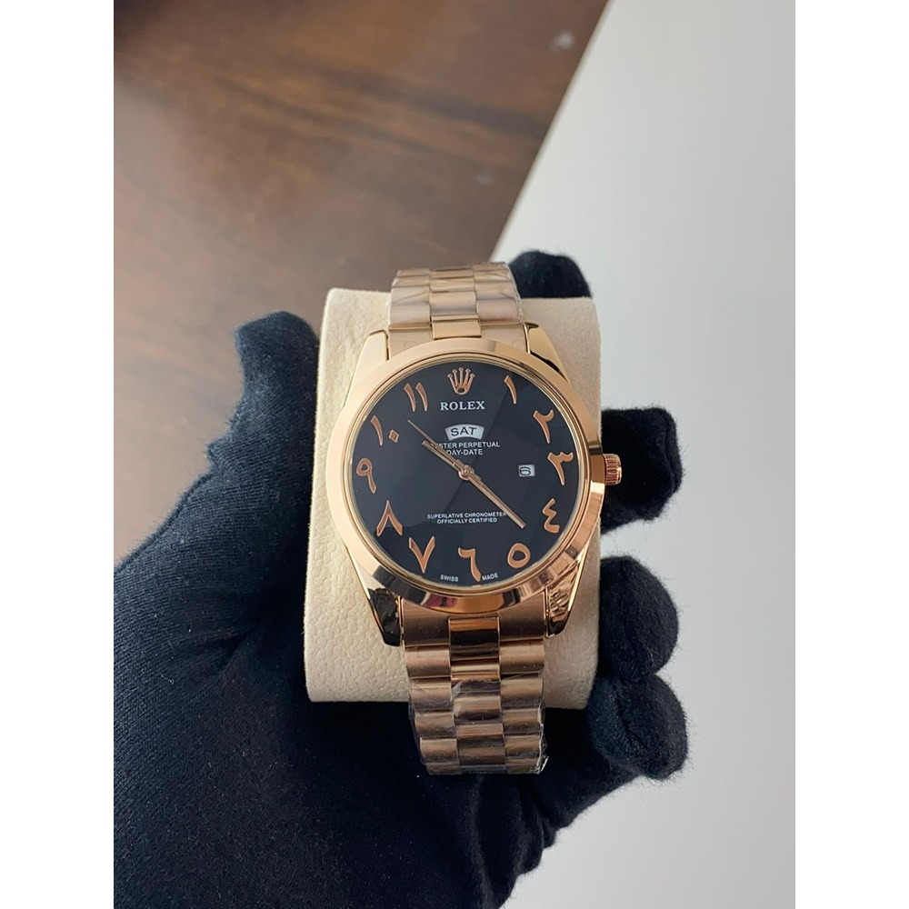 Trending Men Rolex Watch, Stainless Steel Arabic Watch (KDB-229368)