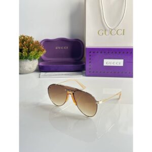 Gold Brown Gucci Sunglasses 2100