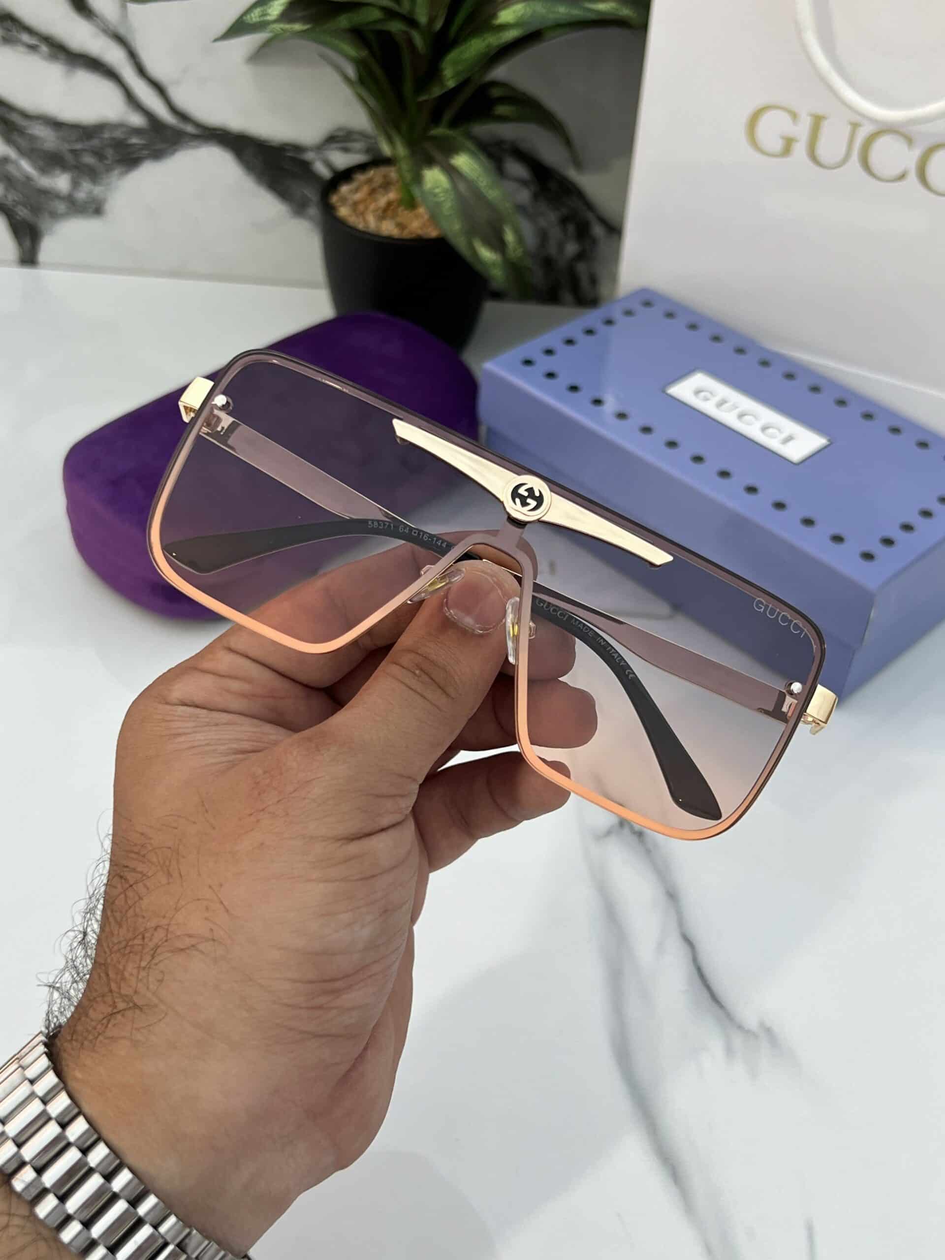 Orange Gucci Sunglasses Bridge