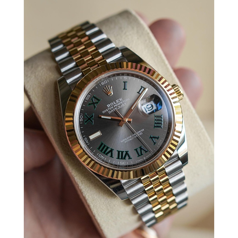 Men’s Rolex Watch With Stainless Steel Belt and Date (SG185)