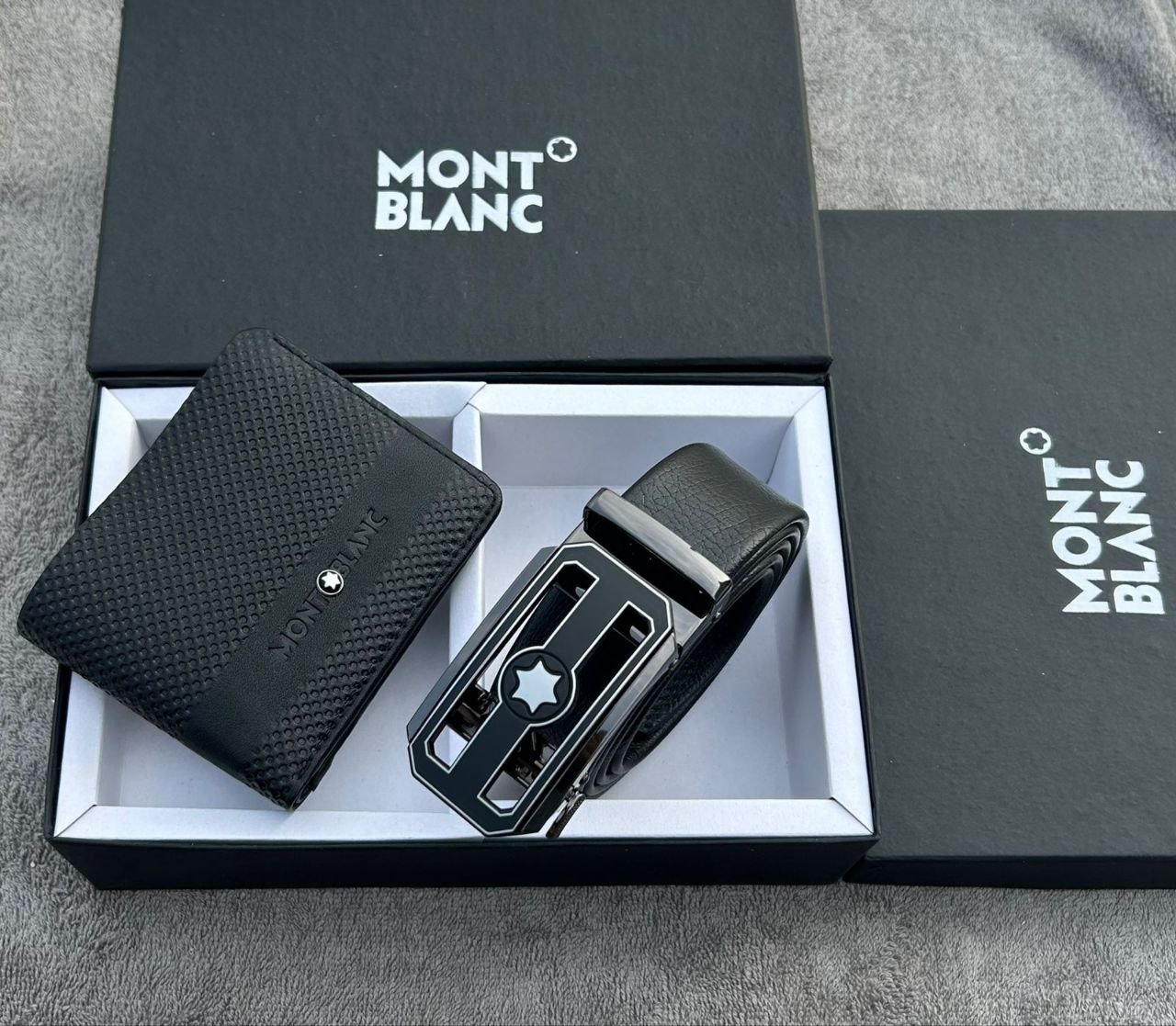 Mont Blanc Heavy Combo Auto Lock Belt with Quality Wallet