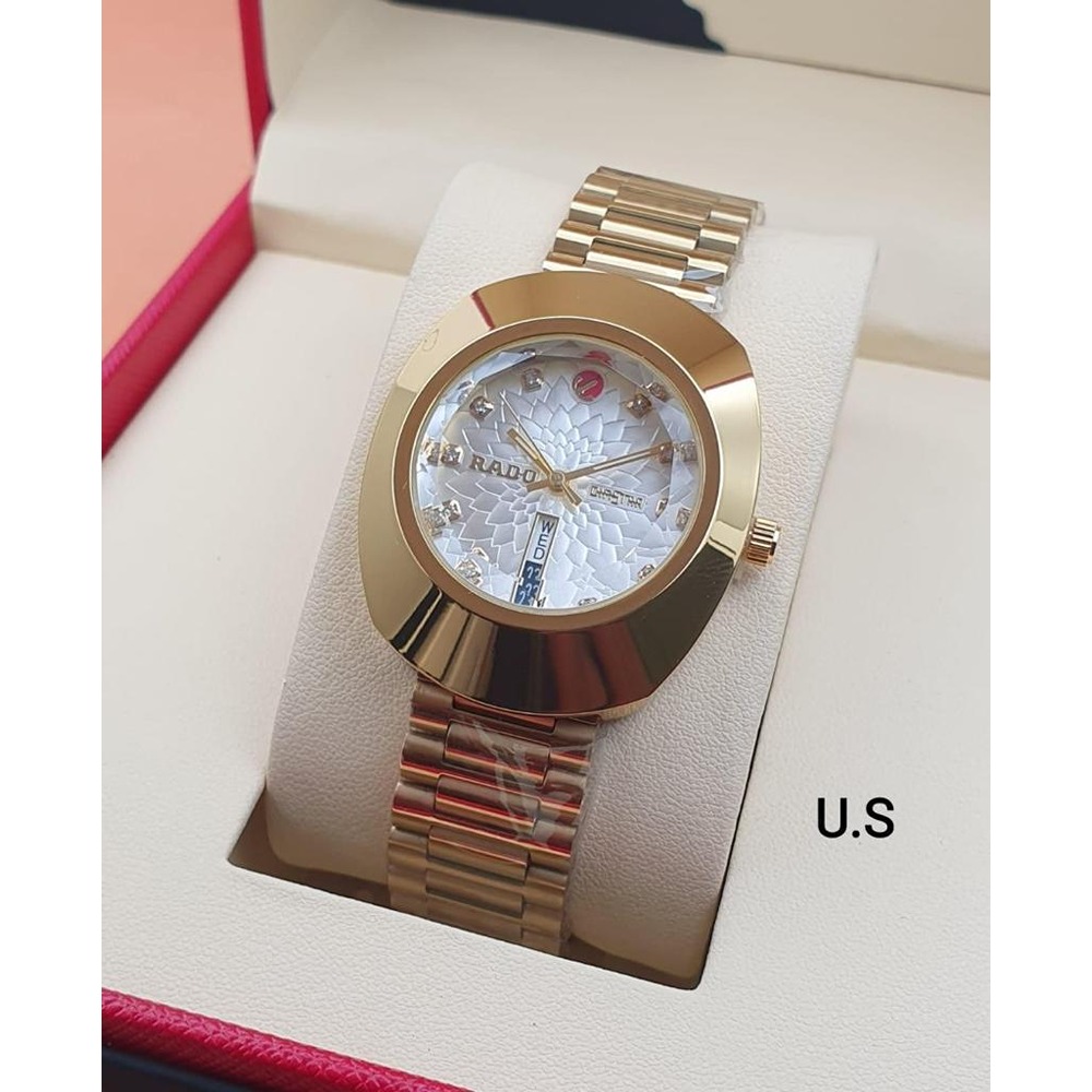 Stylish Men’s Rado Watch Stainless Steel White Diamond (SG221)