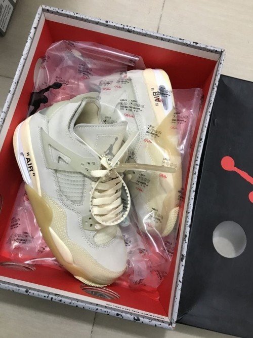 Nike Air Jordan 4 Off White Sail Semi UA – Premium Quality Sneakers