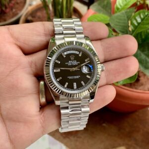 Rolex Day-Date Black Dial Semi ETA 3255