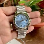 Rolex Day-Date Blue Dial Fluted Bezel Semi Swiss Movement - Accessories | Buy Online at Best Price