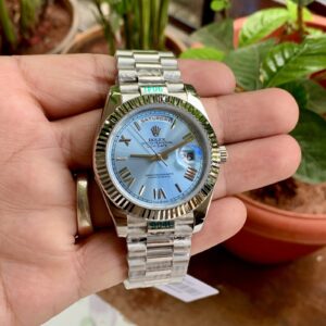 Rolex Day-Date Blue Dial Roman Indices