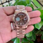 Rolex Day-Date Rose Gold Fluted Bezel Diamond - Accessories | Buy Online at Best Price