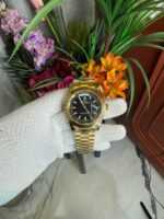 Rolex Oyster Perpetual Day-Date Gold Black Dial 003 - Accessories | Buy Online at Best Price